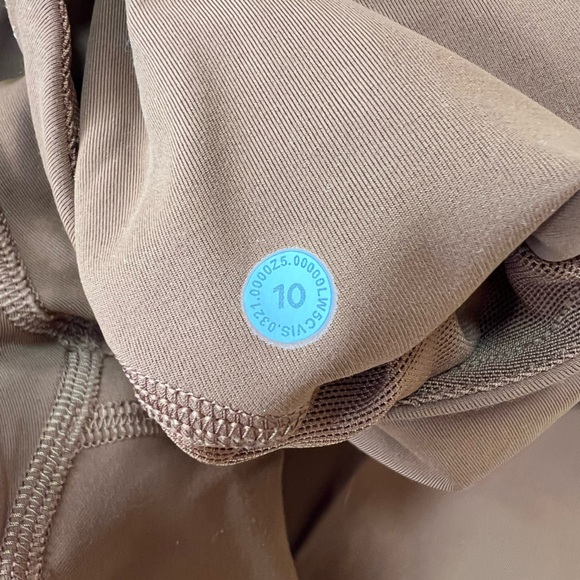 Lululemon Power Thru High-Rise Tight 25" Leggings in Copper Brown, size 10 - Picture 7 of 9
